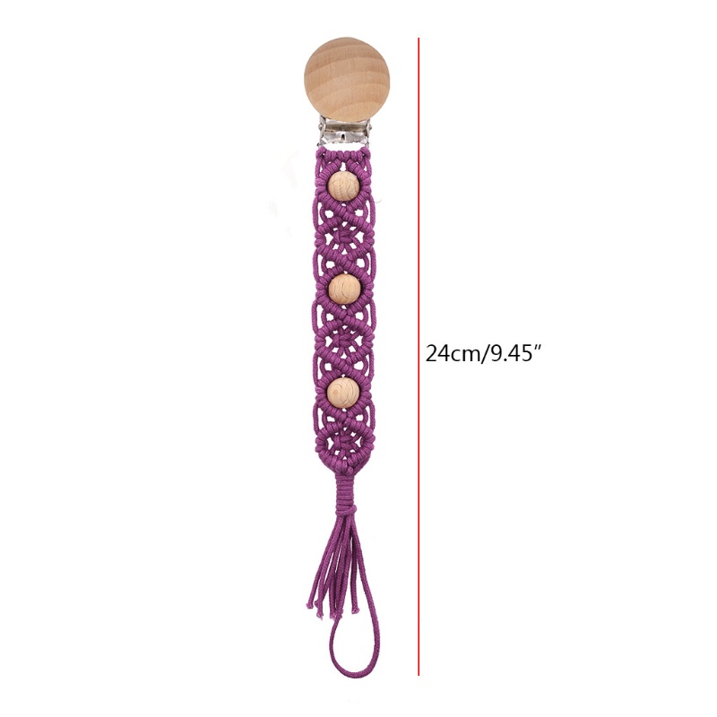 Giá Đỡ Núm Vú Giả Bằng Dây Cotton Dệt Handmade Dạng Kẹp Tiện Lợi Dành Cho Em Bé