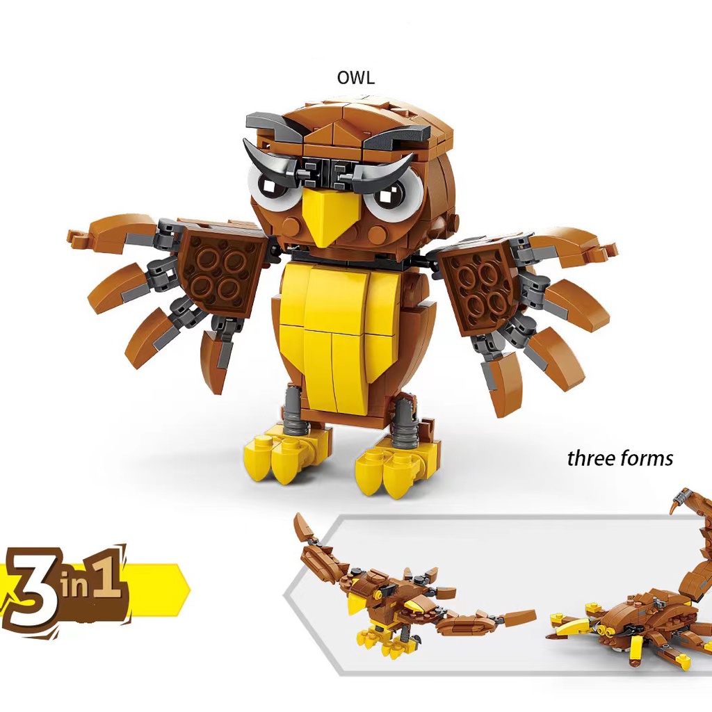 Bộ Đồ Chơi Lắp Ráp Lego Hình Cá Sấu / Cá Mập / Cá Mập Đa Dạng Độc Đáo Cho Bé