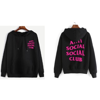 Áo Hoodie Anti in màu hồng _ Fox unisex