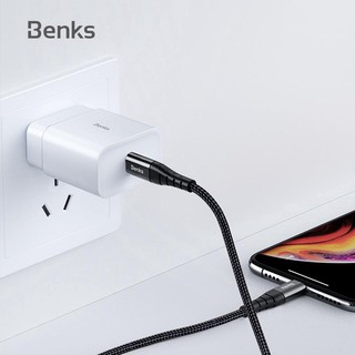 Bộ sạc pd 18w cổng usb-c apple kèm cáp sạc usb-c to lightning mfi apple chính hãng benks sạc siêu nhanh