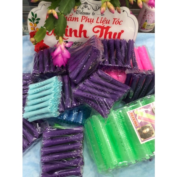 Bịch 12 cây 💥Ống lô uốn tóc, Xương uốn tóc lạnh nhiều size 💐