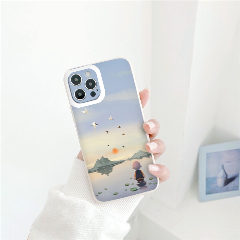 Ốp điện thoại iphone chú tiểu đáng yêu bảo vệ camera ốp iphone chống sốc 13pro/13promax/x/xr/xsmax/6/7/8/plus/se2020