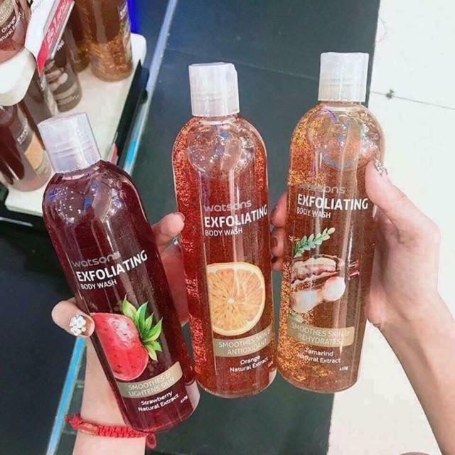 [CÓ SẴN] SỮA TẮM HẠT TẨY DA CHẾT WATSON
