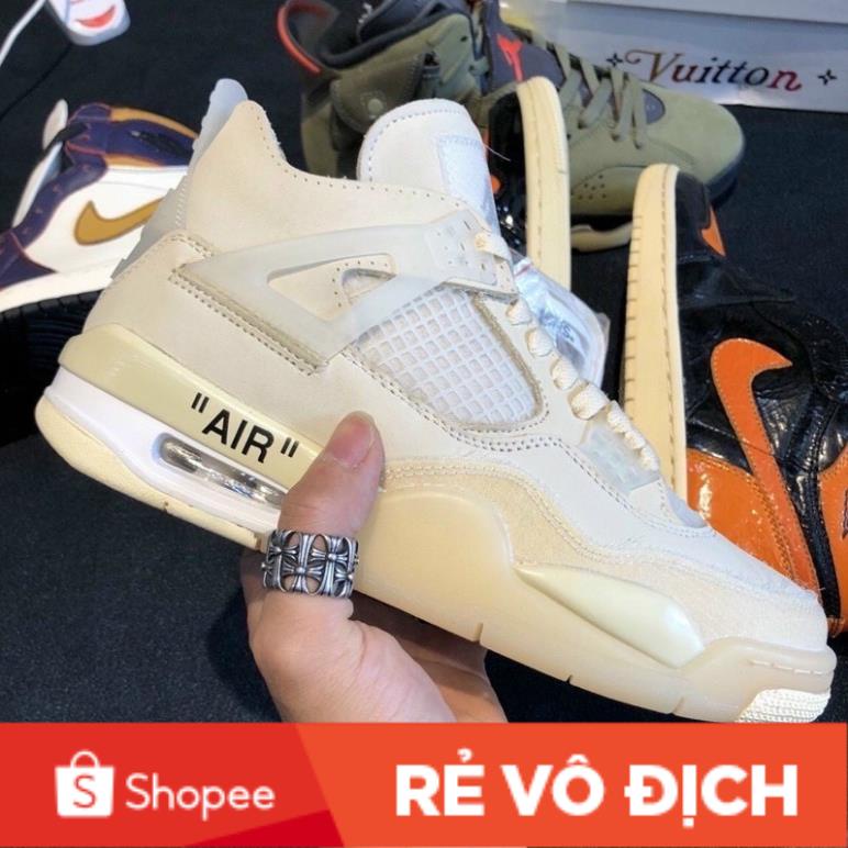 (Phạm Nhật shop) Air Jordan 4 Offwhite - SC Full Box