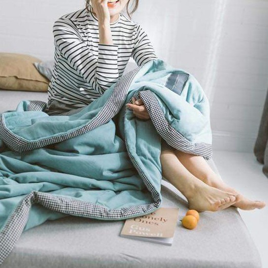 Chăn hè thu cotton đũi nhập khẩu , Chăn hè thu zara home cao cấp kích thước 2mx2m3 nặng 1,8kg