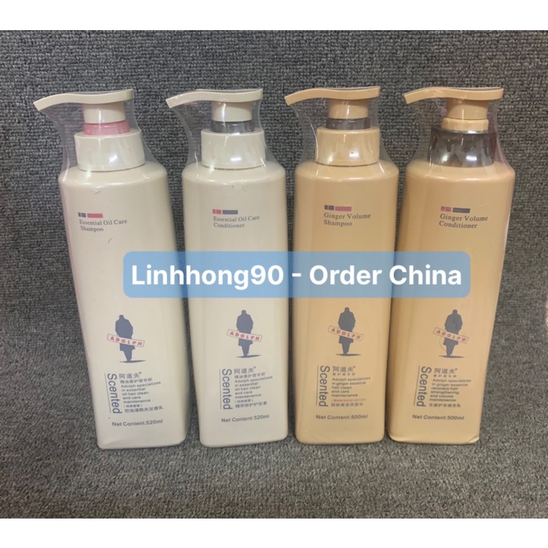 Dầu gội xả Adolph dầu gội gừng xả Adolph 520ml order Tmall chính hãng