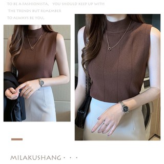 MM121 Áo len sát nách cao cổ thu đông cực xinh