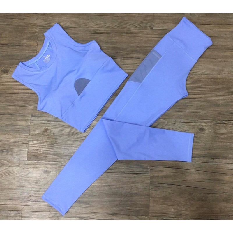 Bộ tập croptop sát nách có sẵn mút đệm