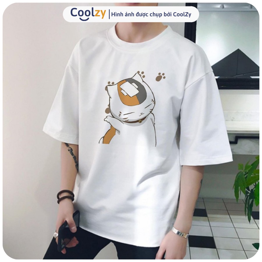 Áo Thun Tay Lỡ 🔴 Áo Phông In Mèo Trắng Form rộng phông cách Ulzzang | CoolZy | BigBuy360 - bigbuy360.vn