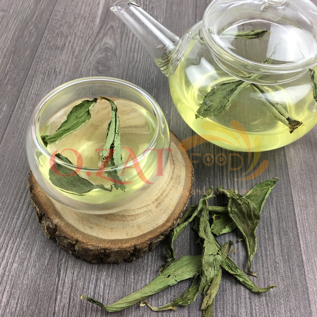 Cỏ ngọt sấy khô O.ZAT Food 50g -  100g tốt cho người tiểu đường thanh nhiệt lợi tiểu giúp ngủ ngon giảm đau đầu