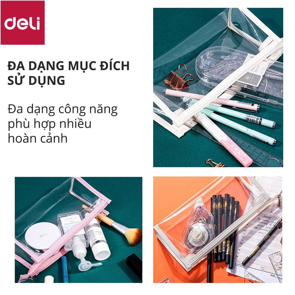 Túi đựng bút đồ dùng cá nhân trong suốt Deli - 67027 [Deli]