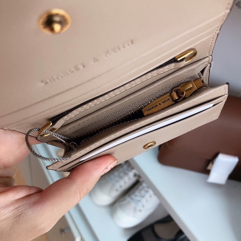 Ví Nữ Gấp Mini Có Dây Đeo Chéo Bóp Nữ Ngắn fullbox