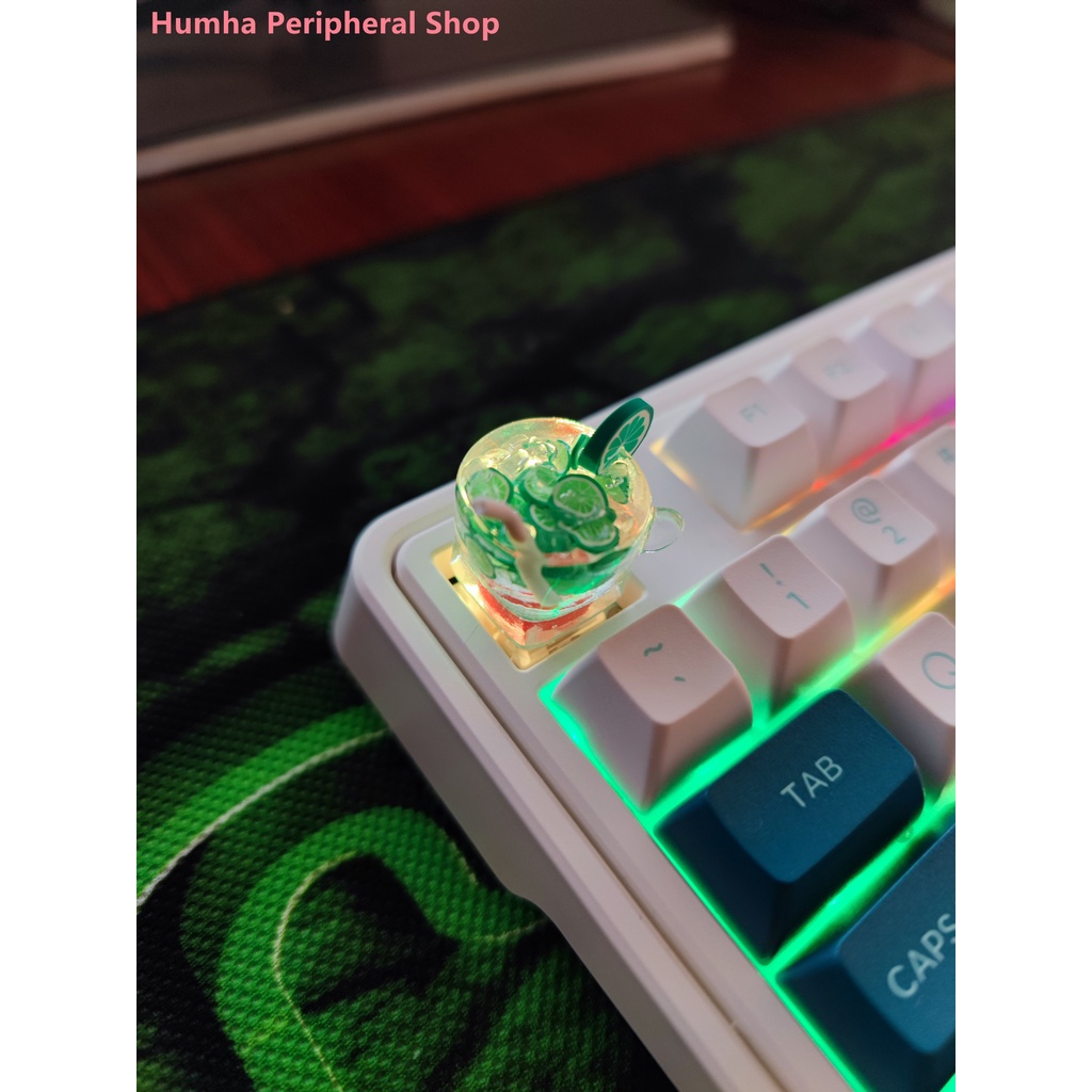 Artisan keycap Vỏ Bọc Chìa Khóa Cơ Khí Resin Thủ Công Hình Trái Cây Mùa Hè Được Làm Bằng Tay Có Thể Tùy Chỉnh ESC