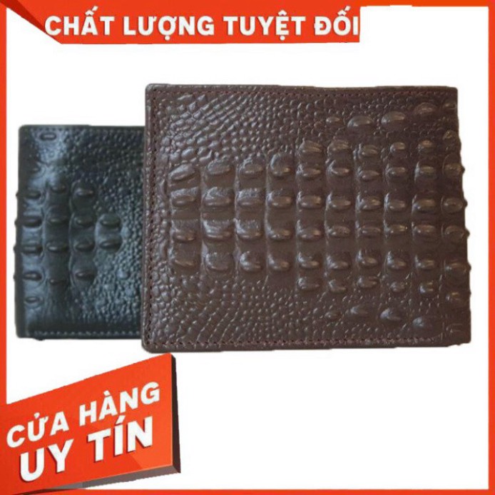 Ví Nam Thời Trang Vân Cá Sấu Da Bò 100% Chính Hãng Siêu Bền Đẹp - Dells Store chính hãng chính hãng