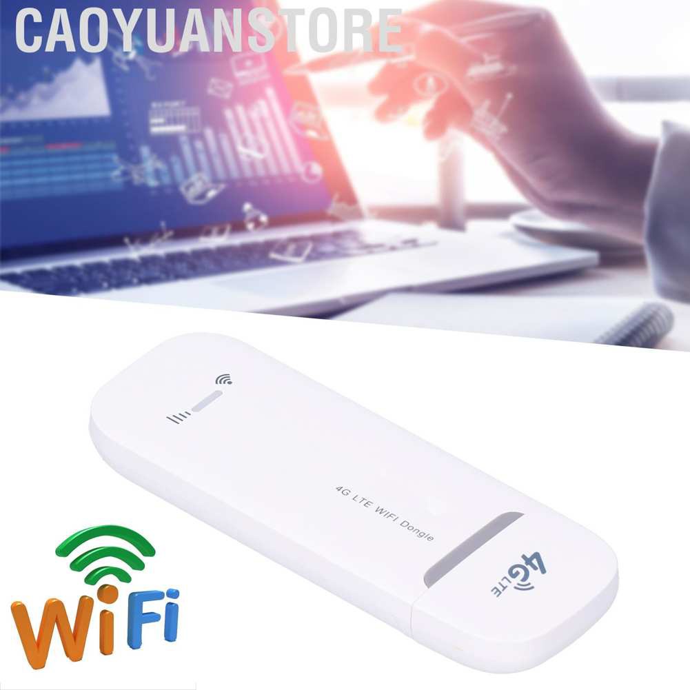 Caoyuanstore USB Wifi Modem Network Dongle Unlocked 4G LTE Adaptor Stick With SIM Card Slot