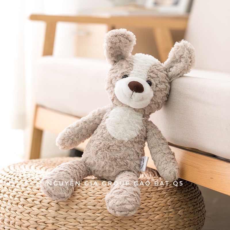 combo 2 bé thú nhồi bông chó corgi 38cm + gấu brown 38cm- gấu bông, thú bông cao cấp tại Nguyễn Gia group Cao Đạt Quận 5