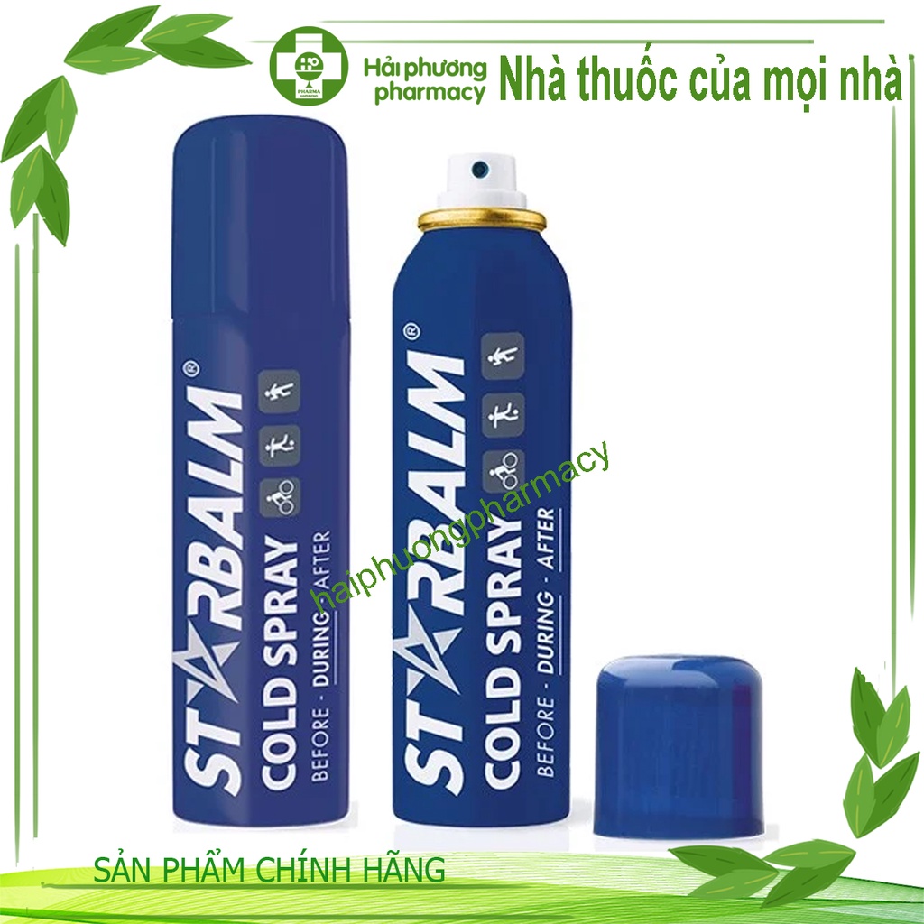 Chai xịt lạnh Starbalm - Hà Lan giảm đau tức thời (150ml)