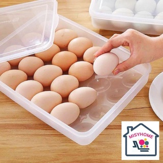 Hộp đựng trứng Khay đựng trứng 24 ô quả trong tủ lạnh trong suốt có nắp đậy nhựa đựng trứng gà vịt Việt Nhật Song Long