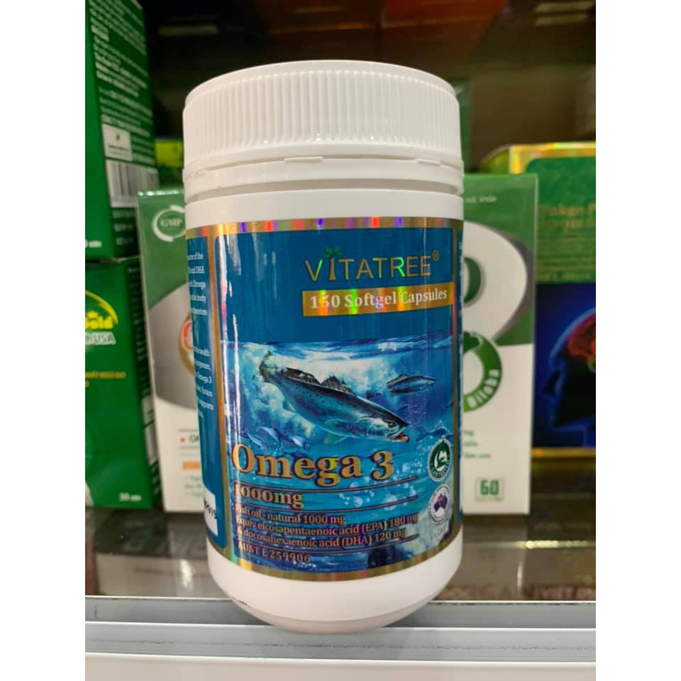 Viên uống bổ mắt Vitatree Omega 3 ⚡Tặng quà⚡Nhập khẩu Úc giúp bổ mắt, tăng cường thị lực