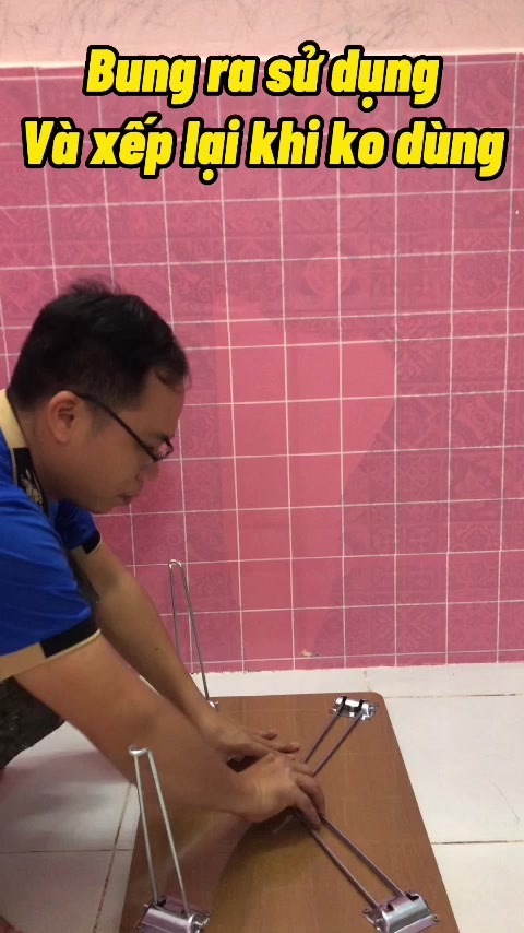 RẺ VÔ ĐỊCH - Bàn xếp gấp gọn học sinh vân gỗ cao cấp Xuân Mai | BigBuy360 - bigbuy360.vn