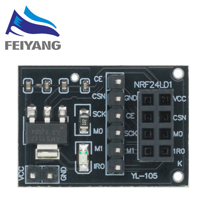 Mô đun truyền tín hiệu không dây Tzt Nrf24L01 2.4g / Nrf24L01 RF24L01+PA+LNA có anten khoảng cách 1100m