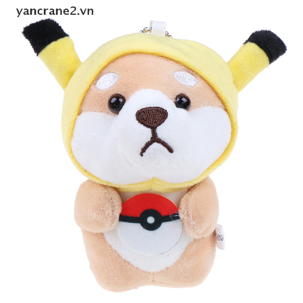 Chú chó shiba nhồi bông mềm mại đáng yêu 12cm
