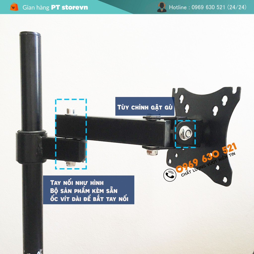 Giá Treo Màn Hình Arm monitor Tay 23cm