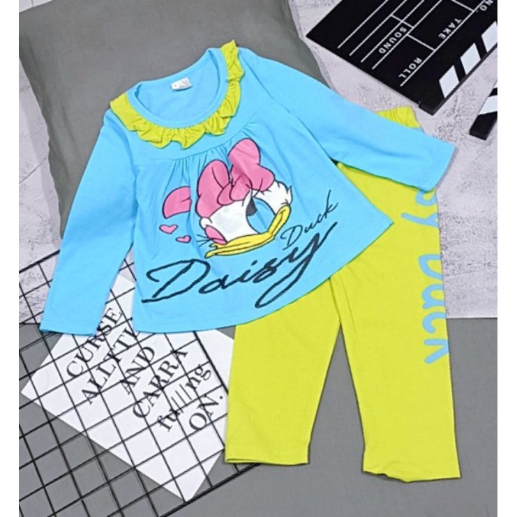 Bộ tay dài babydoll bé gái size đại thun cotton 4 chiều