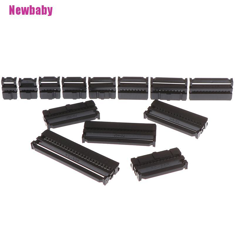 Set 10 Cáp Nối Ổ Cắm 6 / 8 / 10 / 12 / 14-50pin Idc 2.54mm