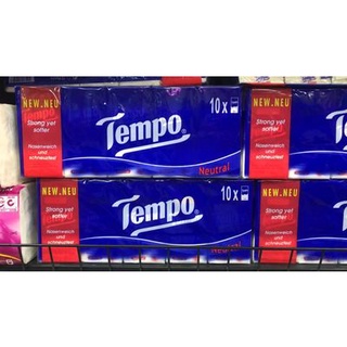 Khăn giấy bỏ túi Tempo Regular không mùi (10 gói)