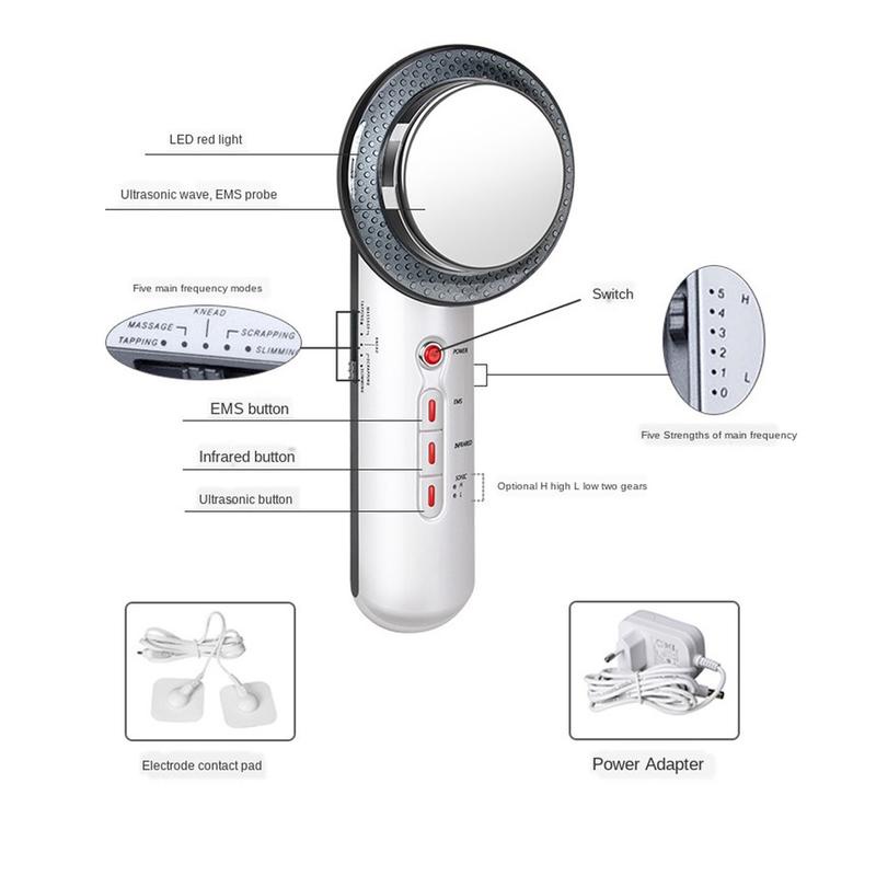 Máy Massage Giảm Cân Bằng Sóng Siêu Âm EMS Chống Cellulite Đốt Cháy Mỡ Thừa