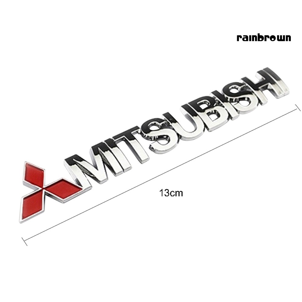 Miếng Dán Logo 3d Bằng Kim Loại Trang Trí Xe Hơi Mitsubishi