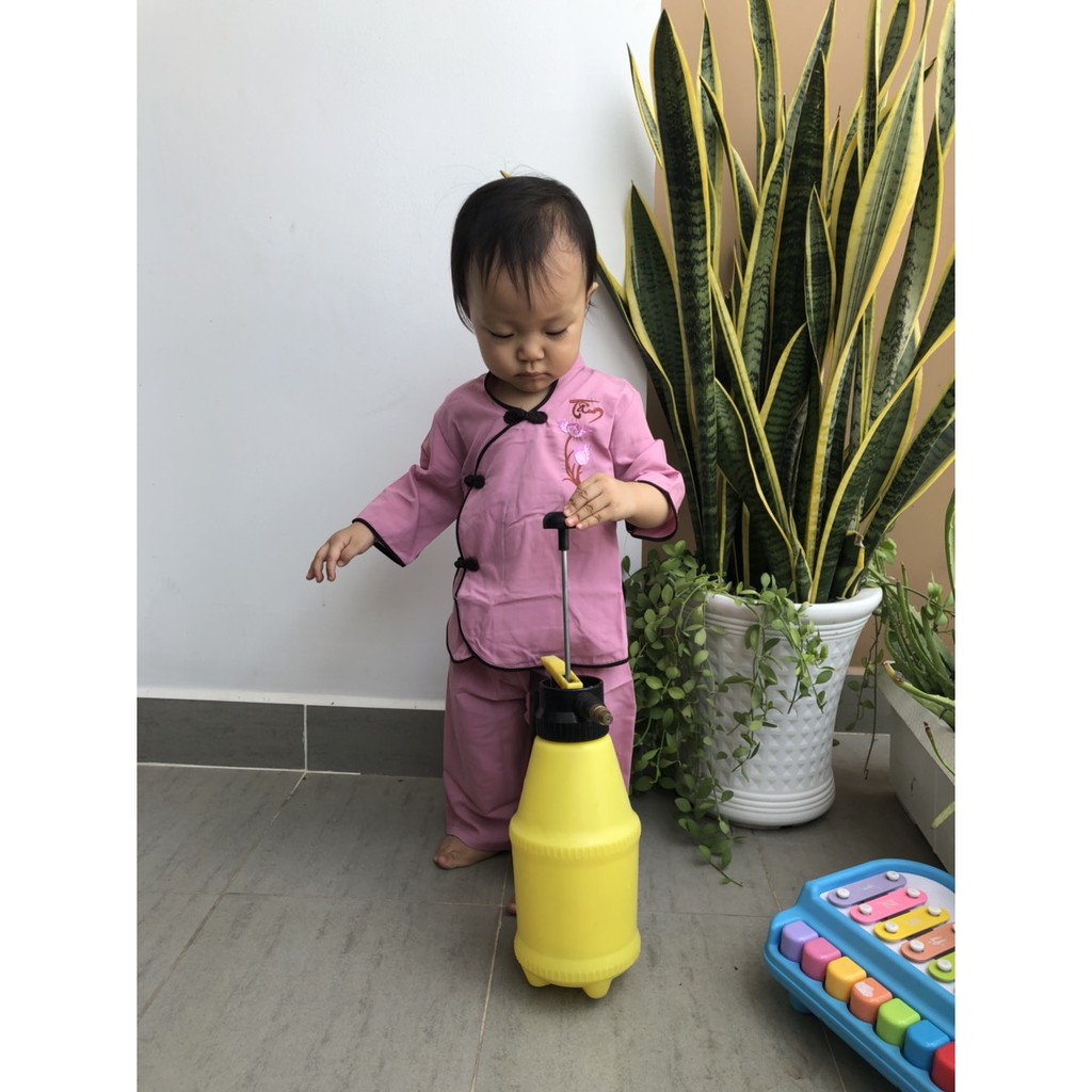 Bộ Đồ Lam Đồ Đi Chùa cho Bé Trai Bé Gái từ 6-24kg