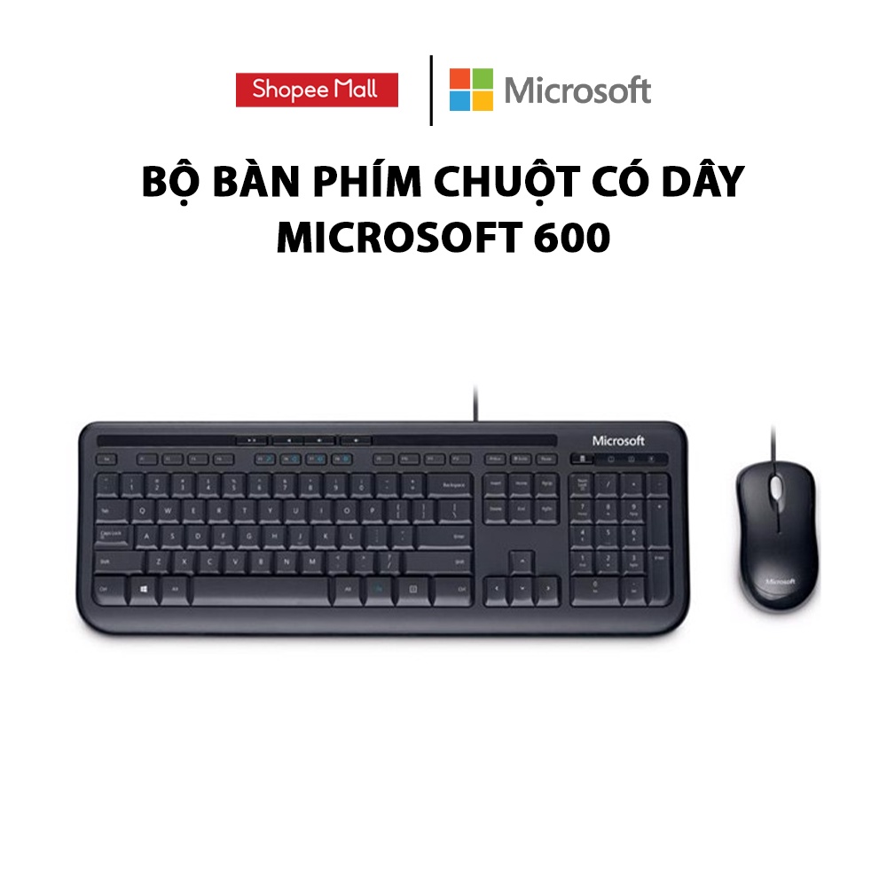 Bộ bàn phím chuột có dây Microsoft 600