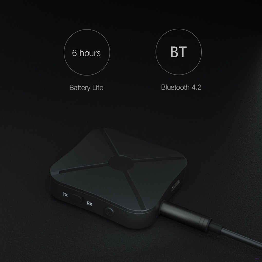 Bộ Thu Phát Bluetooth 4.2 Không Dây 2 Trong 1 Cho Tv Mp3 Pc Chuẩn 3.5mm Aux