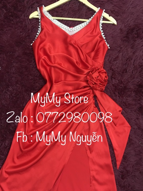 [Mã FATHANG5 giảm 10K đơn 50K] KÈM ẢNH/VIDEO THẬT - Đầm Maxi body dạ hội xẻ đùi kết hoa eo SANG CHẢNH - MS20Y | BigBuy360 - bigbuy360.vn