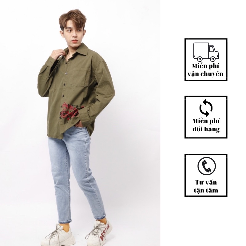 Sơ mi form rộng Nô Store