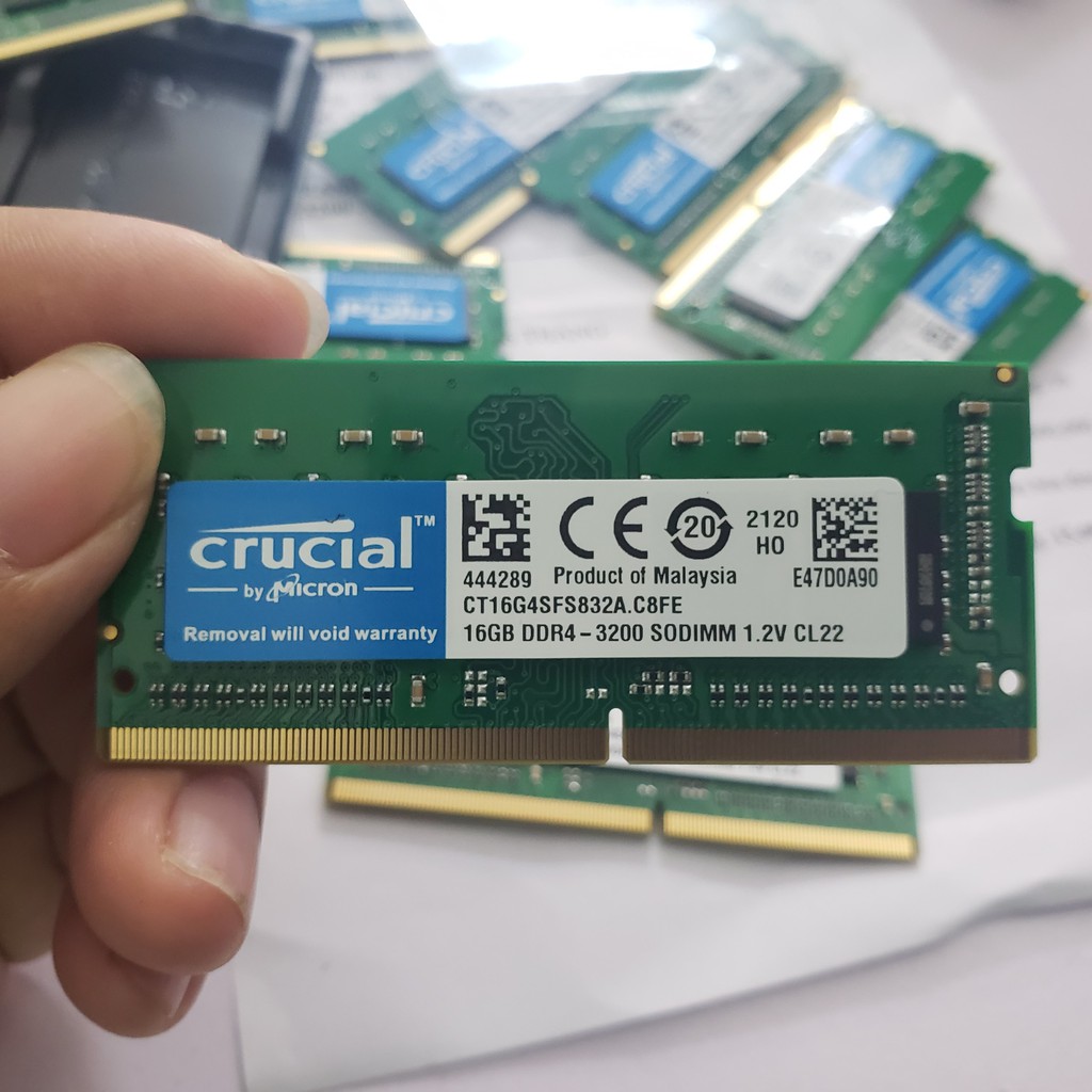 Ram Laptop Crucial DDR4 8GB 16GB 3200MHz CT8G4SFS832A CT16G4SFS832A Bảo hành 3 năm