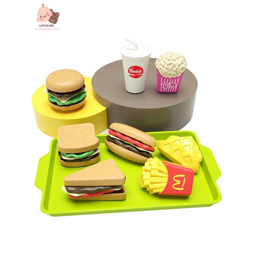 Bộ đồ chơi bánh hamburger có thể tháo rời độc đáo thú vị cho trẻ em