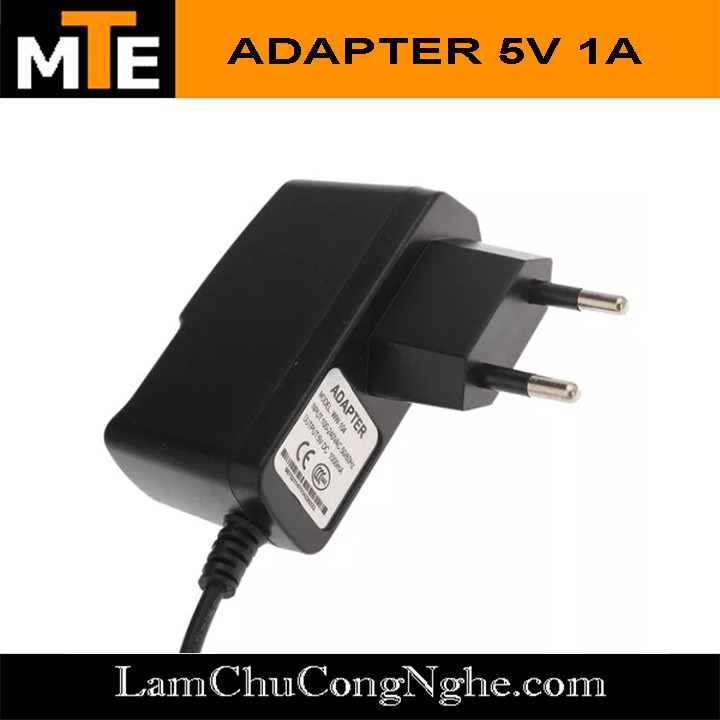 Nguồn adapter 5V 1A jack DC 5.5 * 2.1 mm