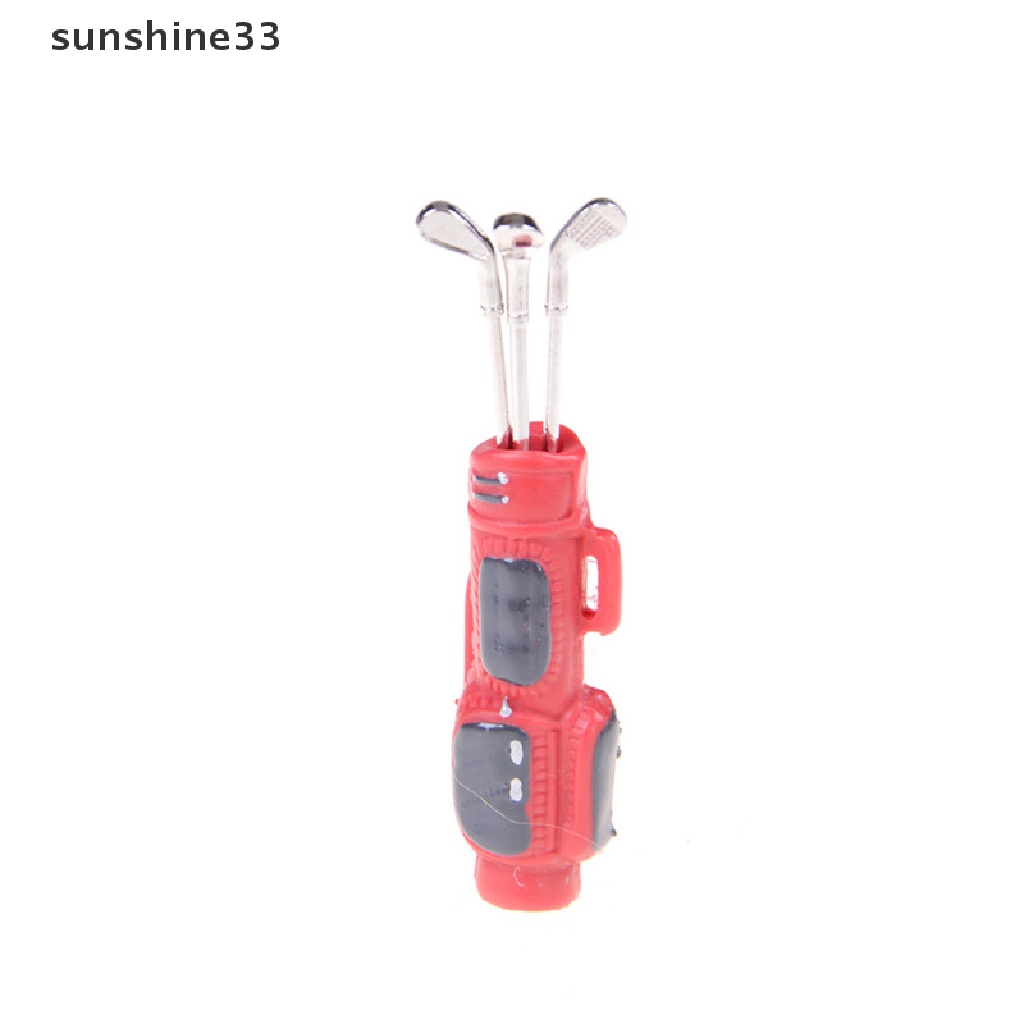 Set dụng cụ đánh golf 1:12 trang trí nhà búp bê