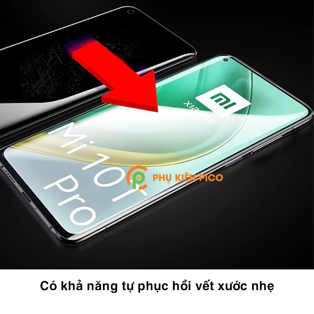 Dán màn hình Xiaomi 10T Pro full màn hình vân mờ chống bám vân tay - Dán dẻo Xiaomi 10T Pro