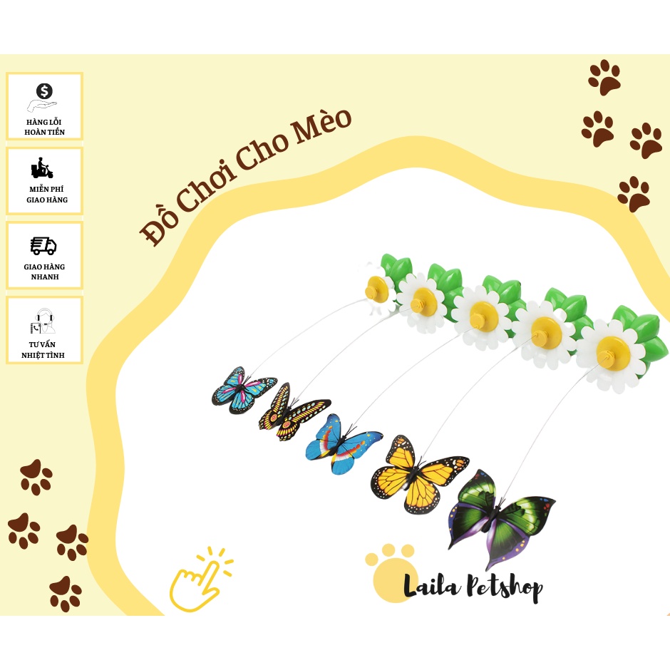 Đồ Chơi Cho Mèo Hình Con Bướm - Laila Petshop