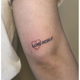 [Hàng mới về] Hình xăm dán cánh tay hình chữ tiếng Anh cá tính chống nước giữ được lâu dành cho bạn nữ