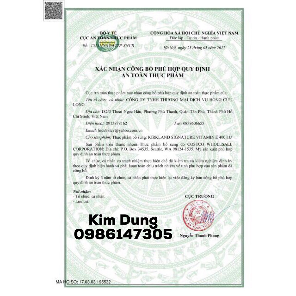 VITAMIN E 180MG (400 IU) KIRKLAND 500 VIÊN CỦA MỸ | BigBuy360 - bigbuy360.vn