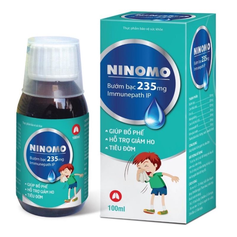 Siro NINOMO hỗ trợ giảm ho, tiêu đờm chai 100ml