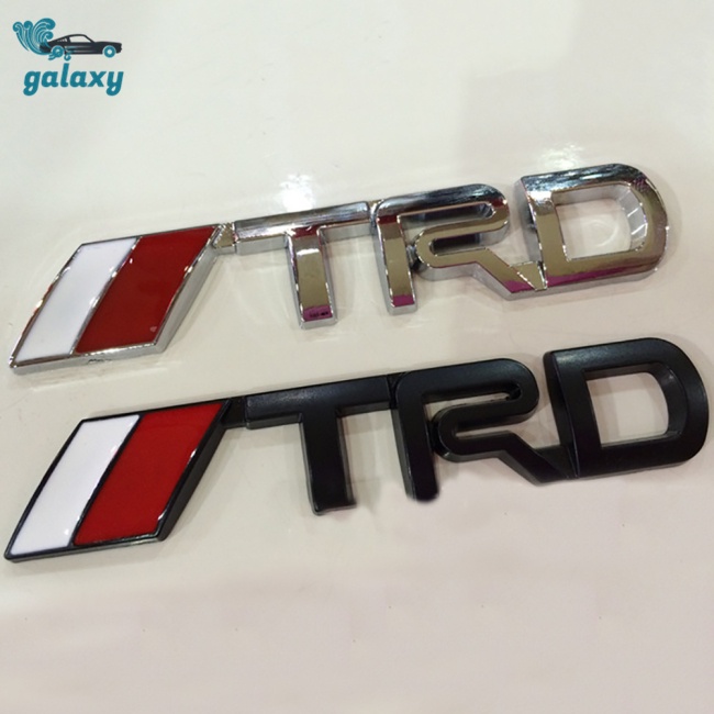Galaxy Miếng Dán Logo TRD 3D Bằng Kim Loại Trang Trí Xe Hơi