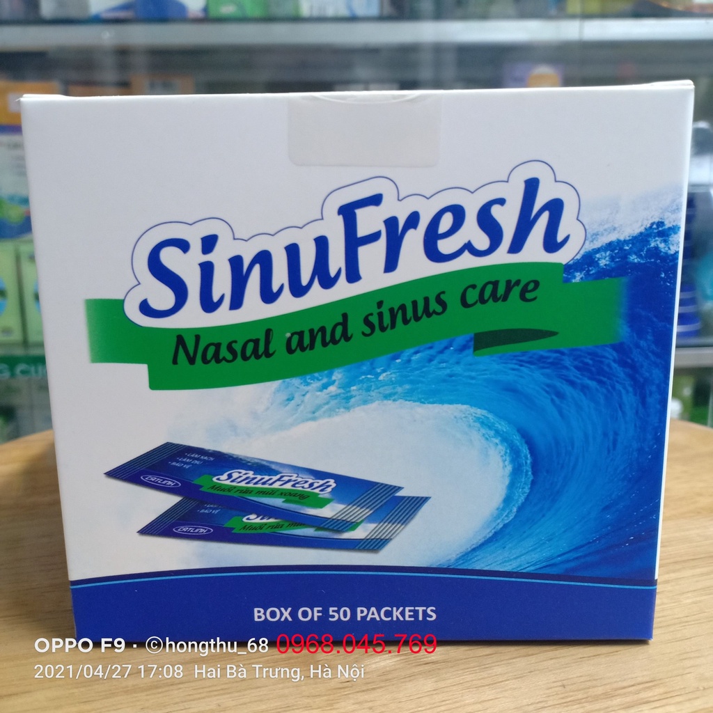 Muối rửa mũi xoang SinuFresh hộp 50 gói