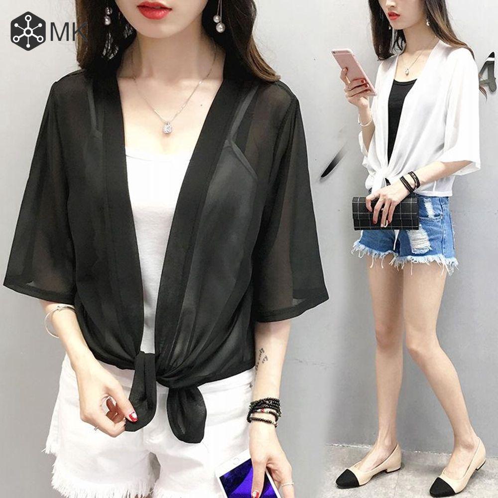 Áo khoác Cardigan đi biển siêu mỏng chống tia UV thời trang cho nữ