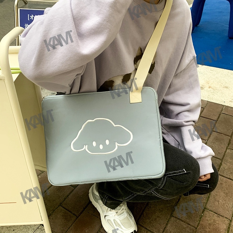 Kam phiên bản Hàn Quốc ipad macbook pro13 / 11 inch phổ biến vỏ máy tính bảng bảo vệ tay áo túi đeo vai đơn đeo vai túi lưu trữ máy tính xách tay